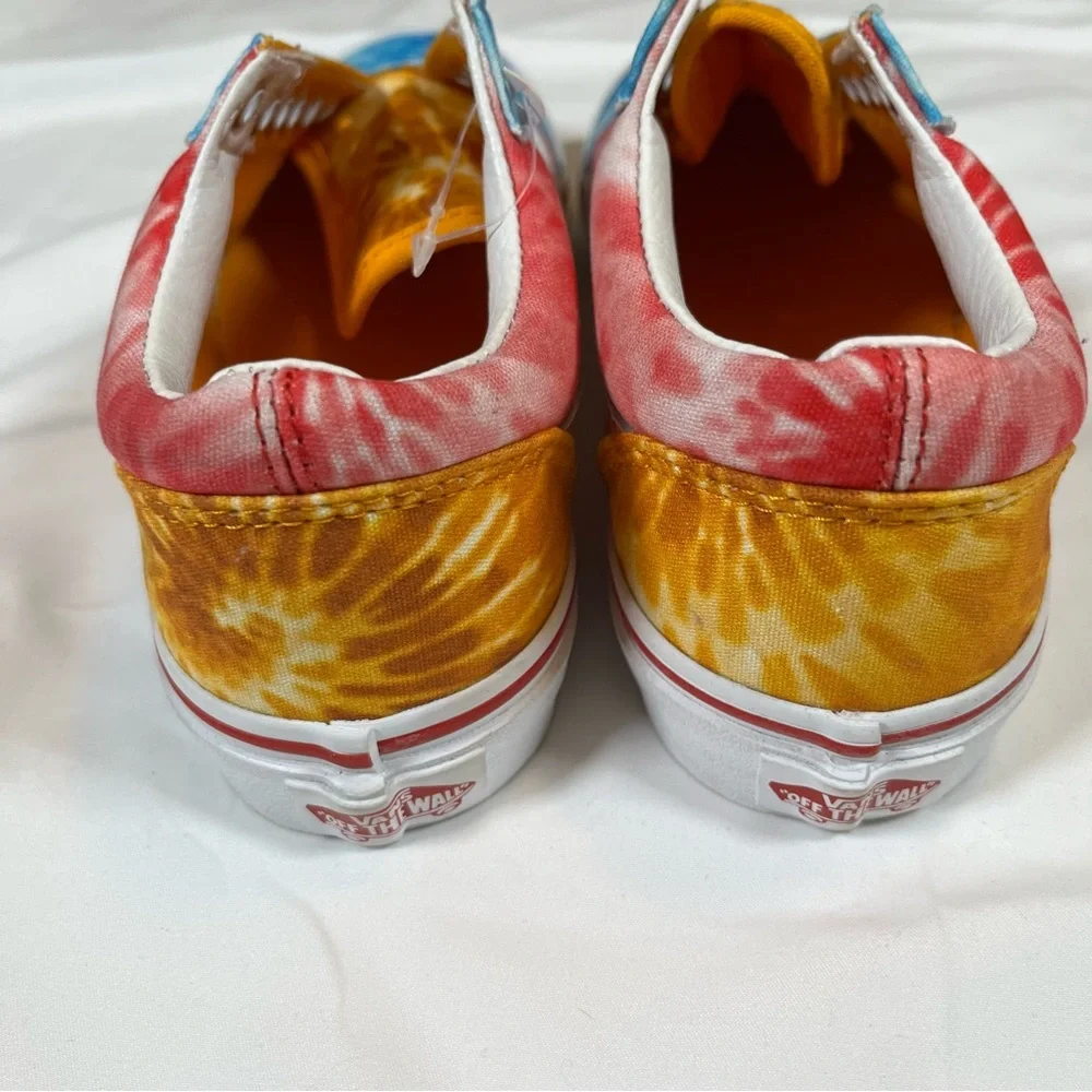 Vans Old School Unisex Juniors Tie Dye Block Multicolor Shoes Sz 4 Missing Lace‎